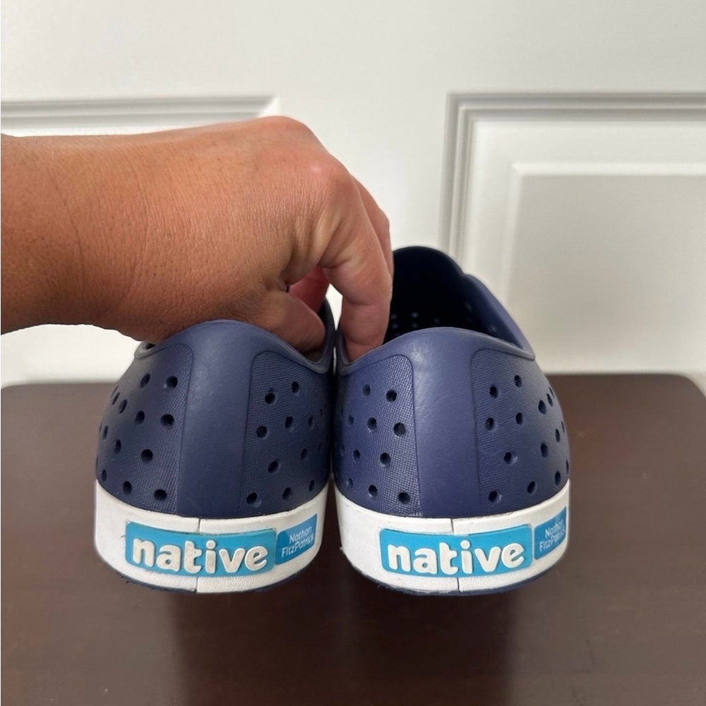 Native Jefferson Adult Shoes Unisex Regatta Blue/Shell White - M8/W10 - Picture 4 of 10